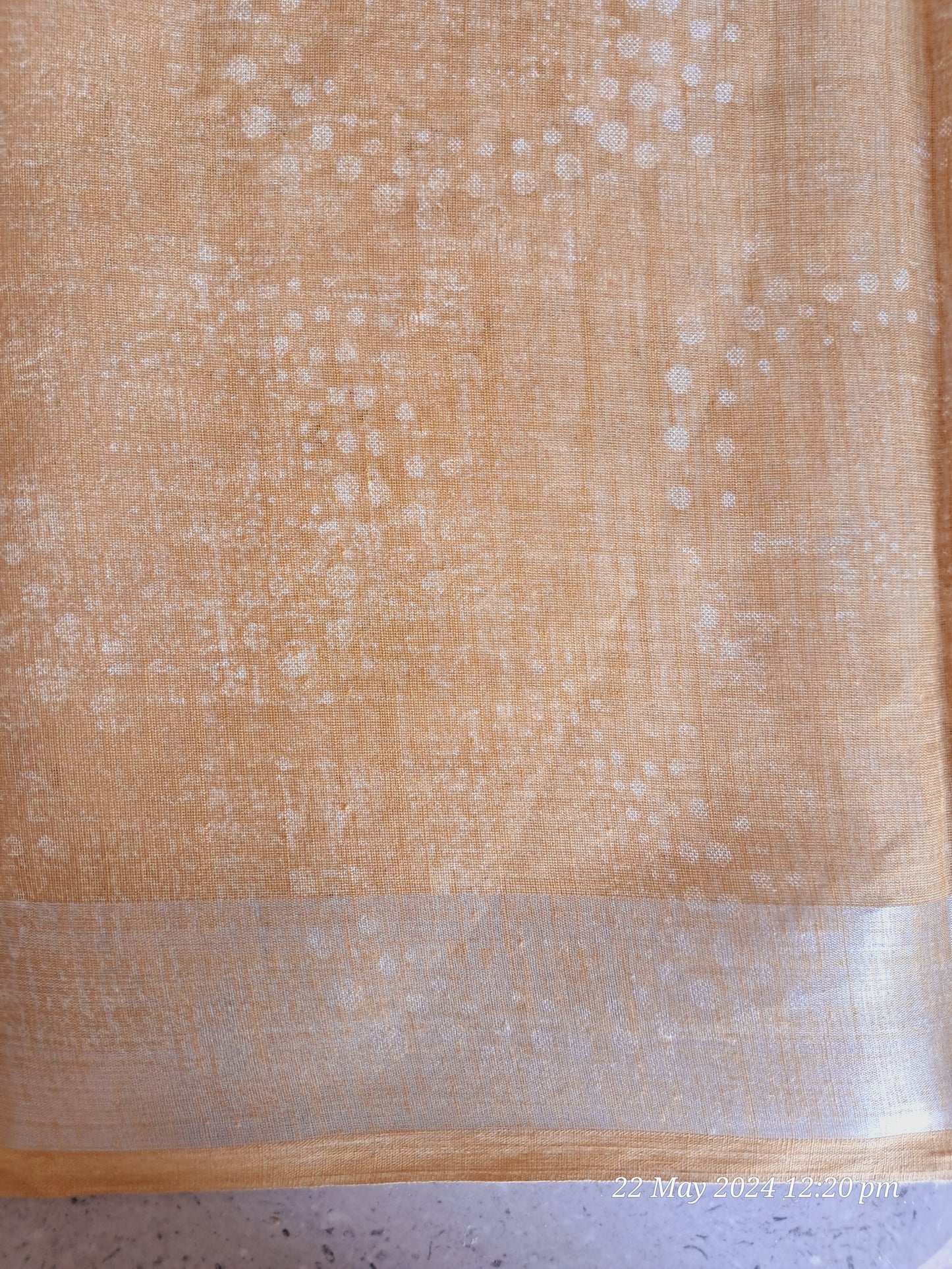 Linen saree